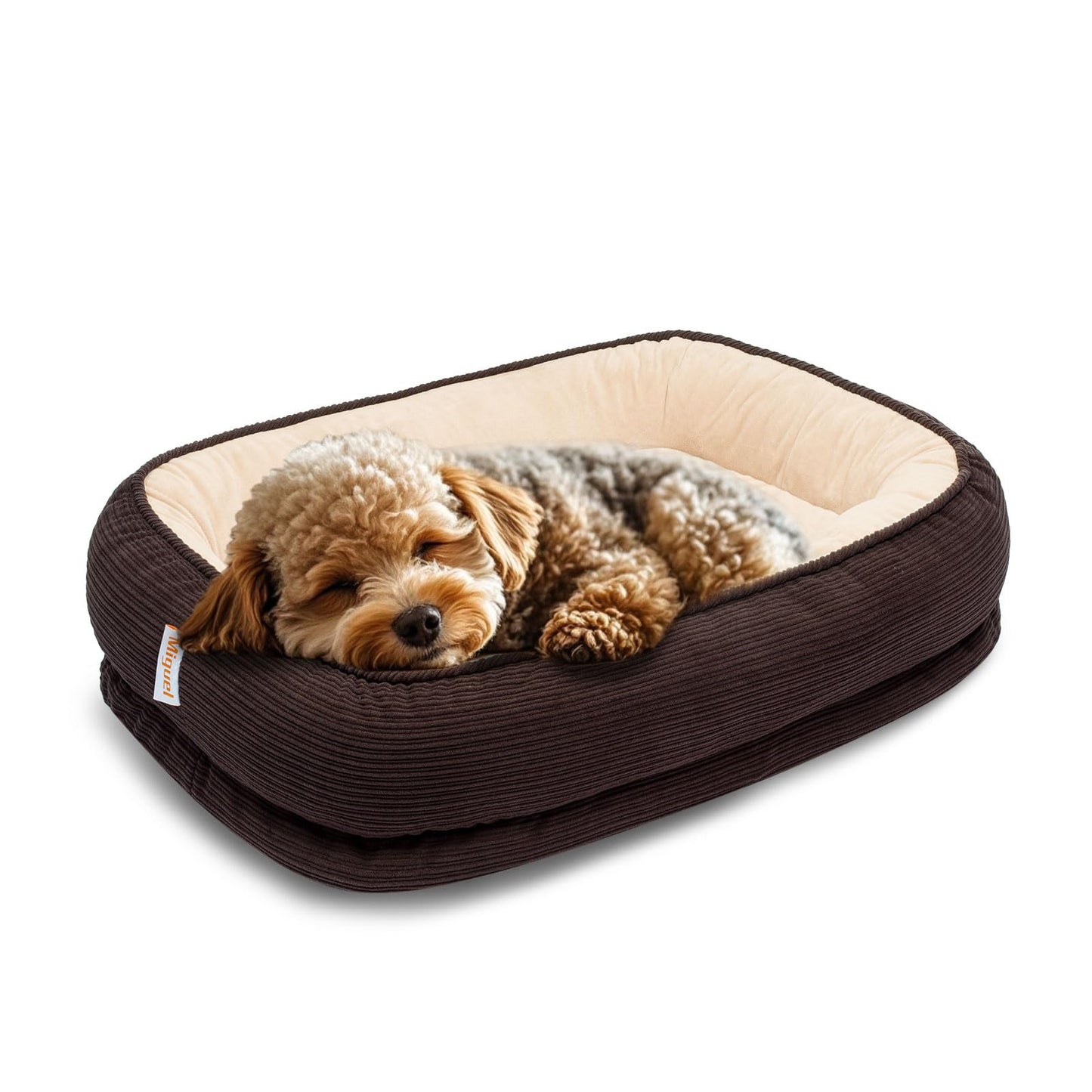 Miguel Orthopedic Memory Foam Pet Bed – Brown