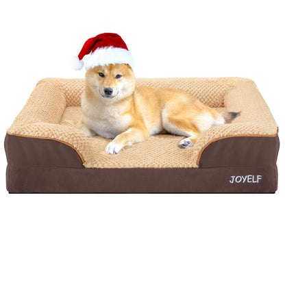 JOYELF Orthopedic Sofa Dog Bed – Medium, Coffee