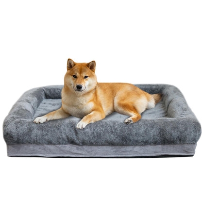 Memory Foam Dog Couch Bed – XL, Waterproof